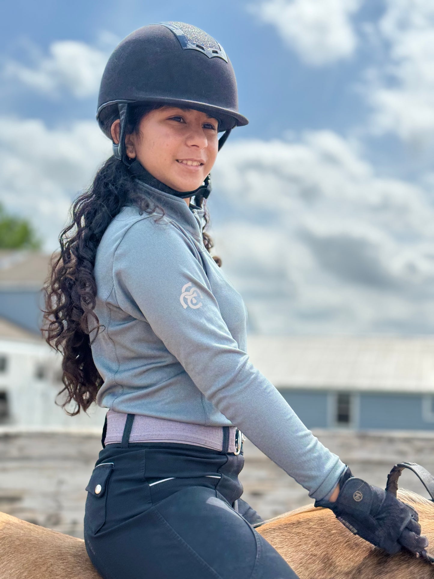 BarnBound Basics Performance Shirt - Youth and Women sizes -Silver Blue Color or black or Blossom