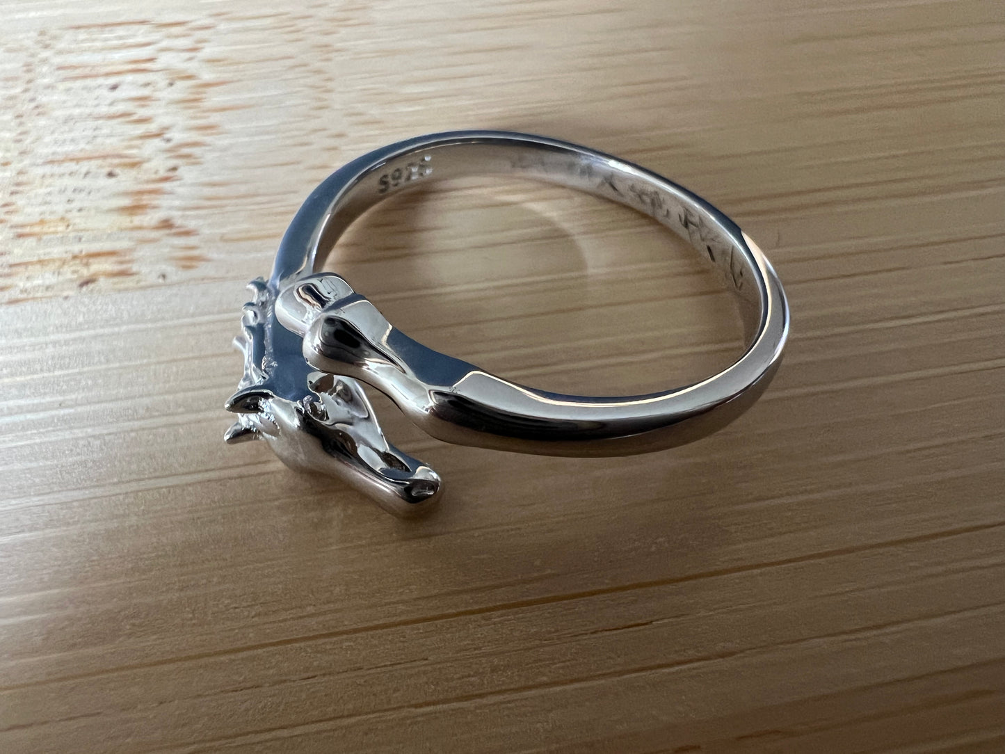 Sterling Silver Adjustable  Equine Harmony Ring