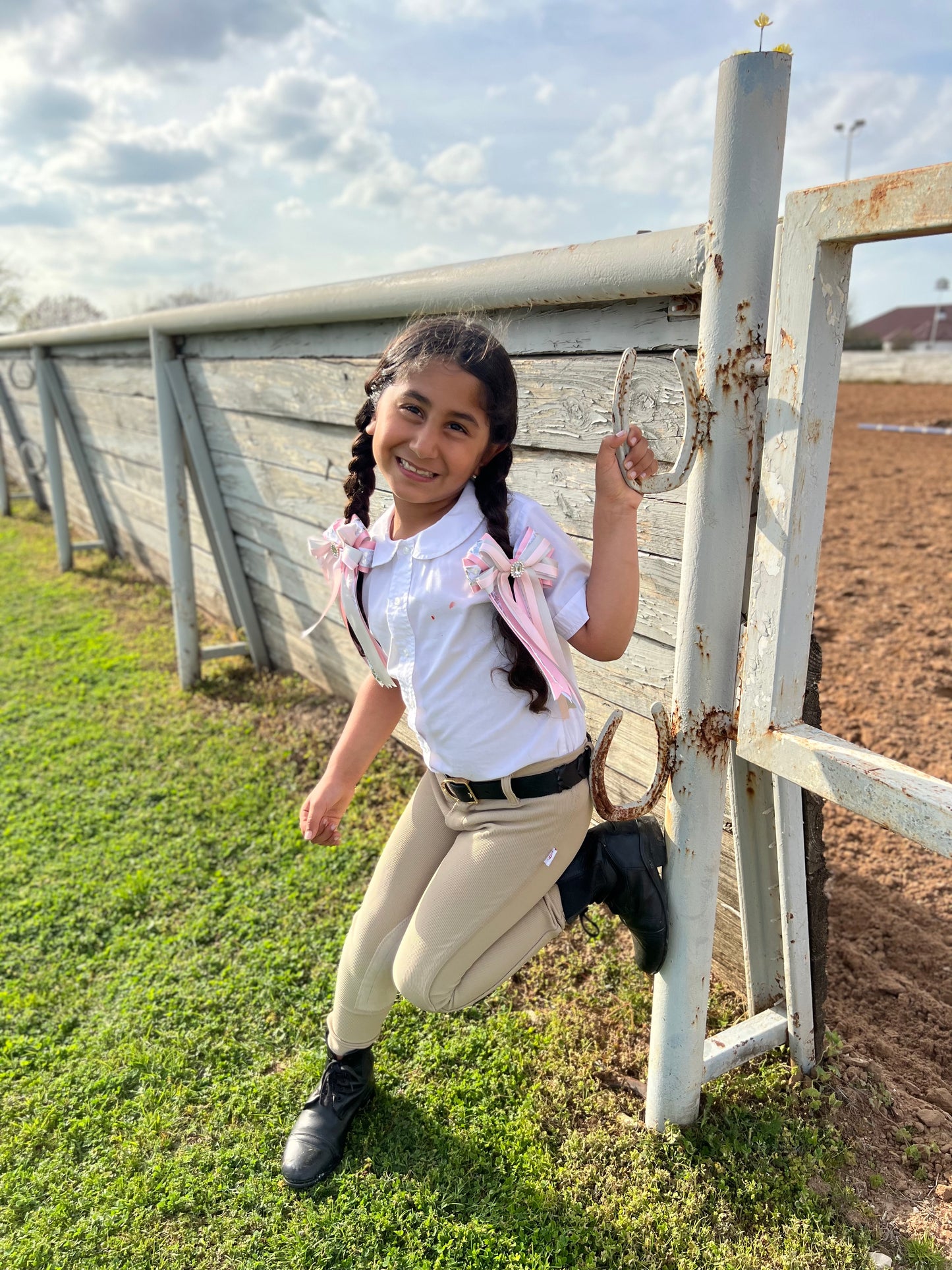 Equestrian Show Bows - Sparkling Pink