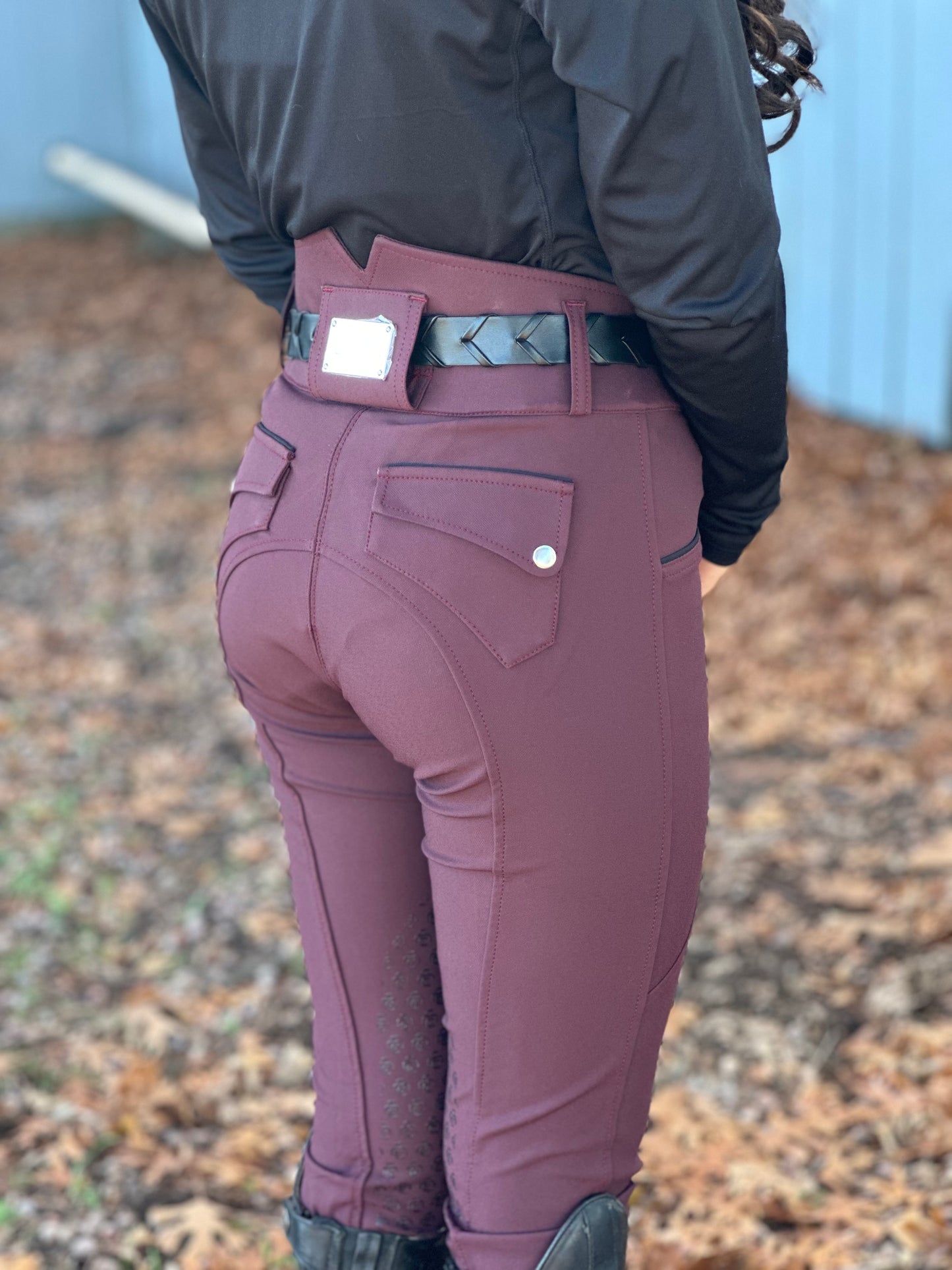 Regal Breeches - Burgundy Half Seat