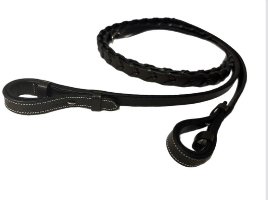 Huntfield Fancy Reins - Dark Brown