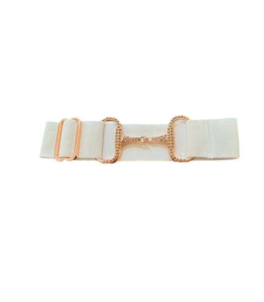 Glam Bit Belt - White Sparkle