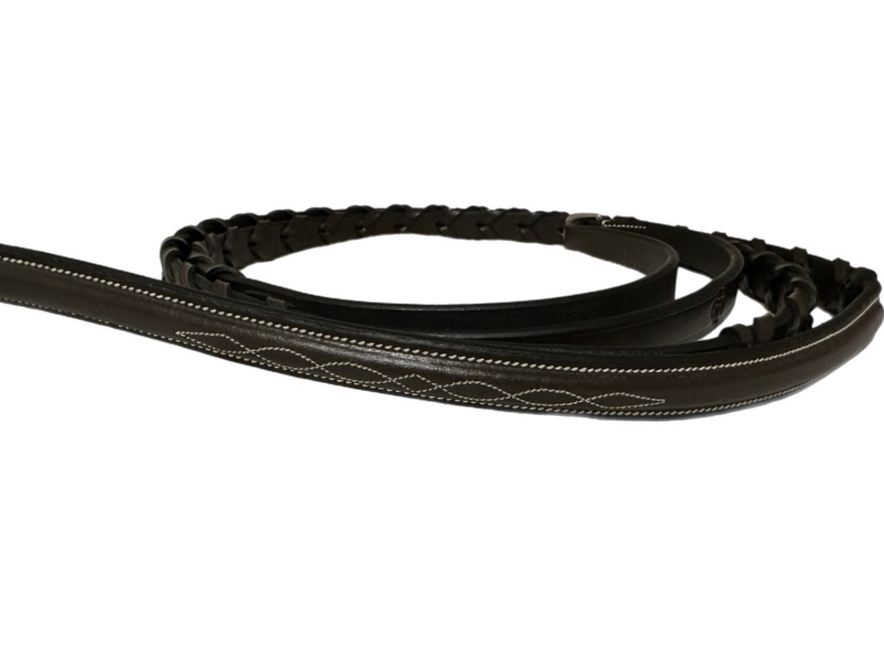 Huntfield Fancy Reins - Dark Brown