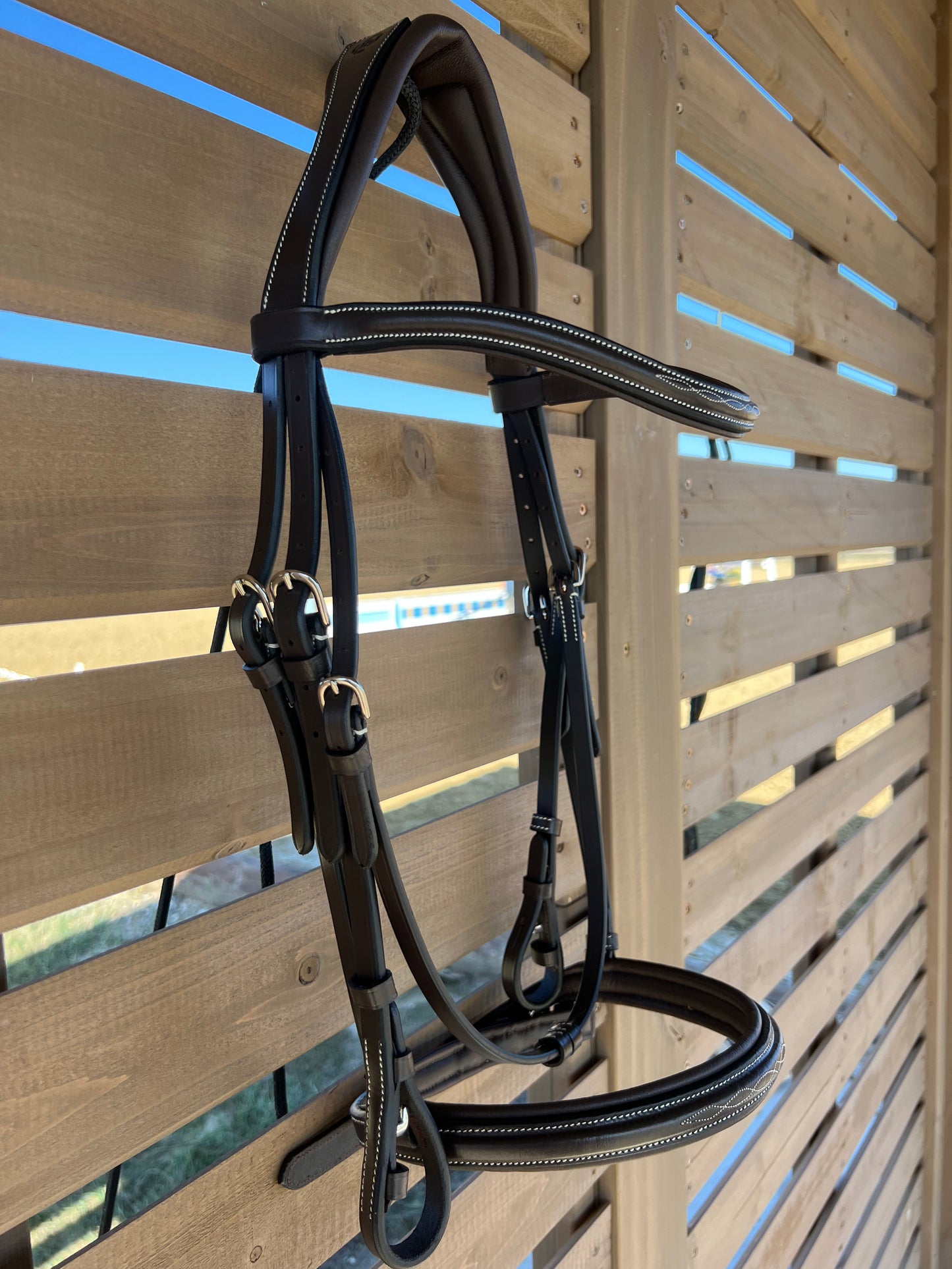 Huntfield Anatomical Bridle - Dark Brown