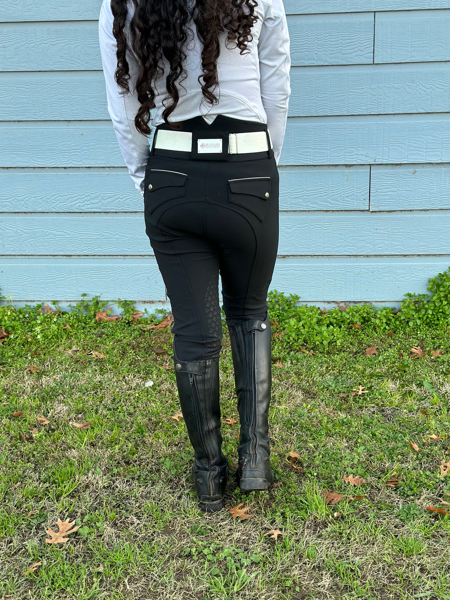 Regal Breeches - Black Half Seat