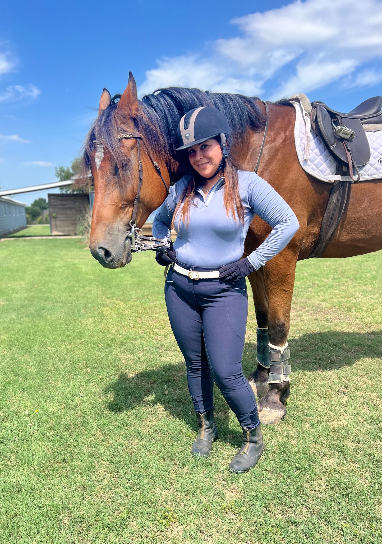 Regal Breeches - Navy Full Seat