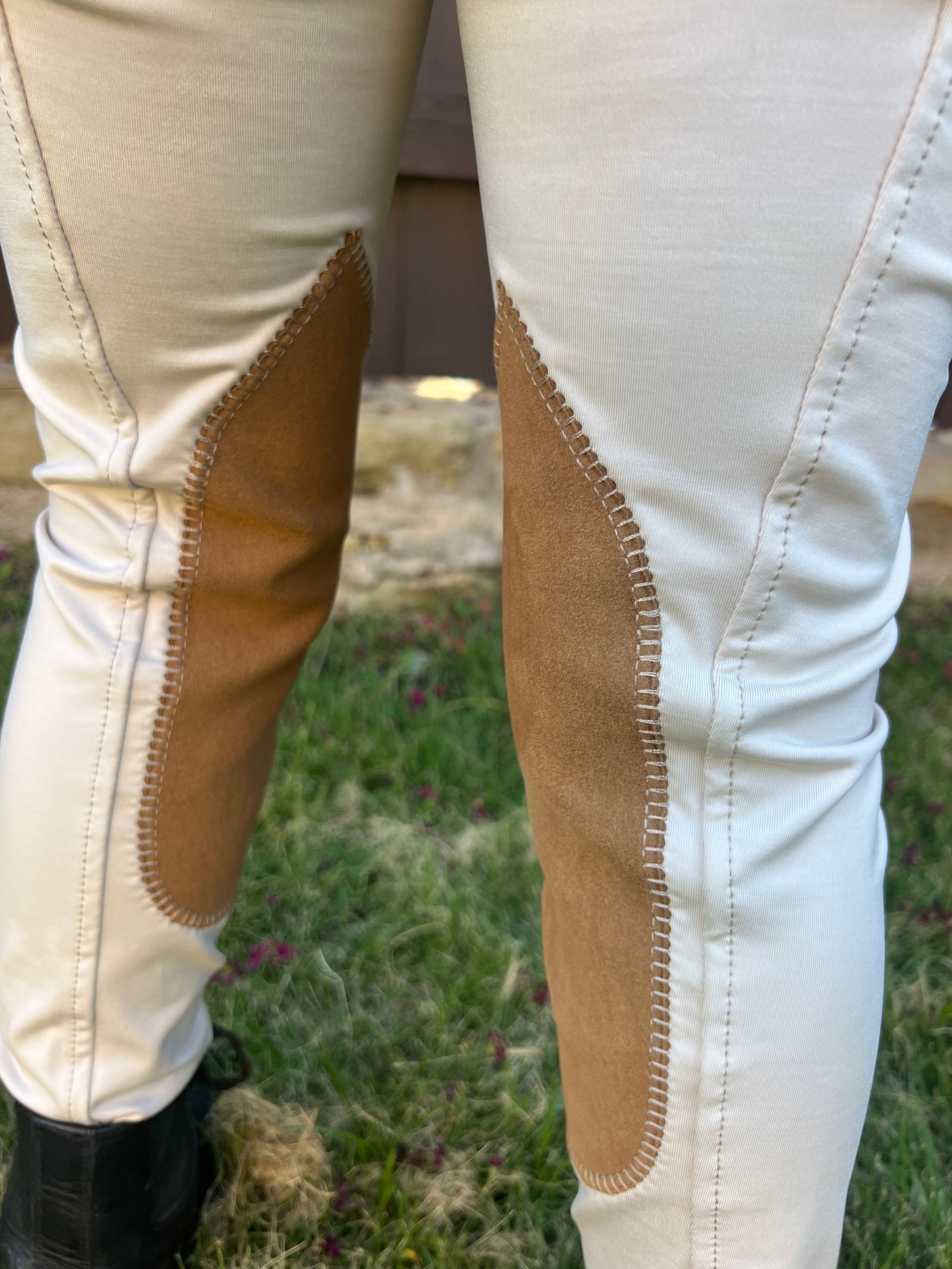 Serene Riding Breeches - Light Beige - Knee Patch (Youth sizes)