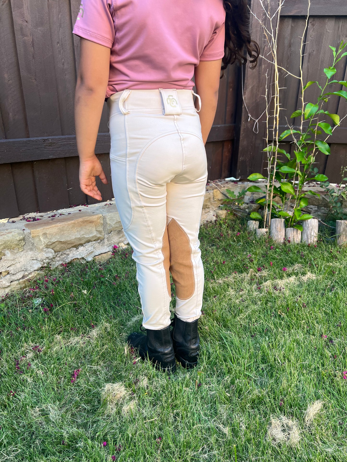 Serene Riding Breeches - Light Beige - Knee Patch (Youth sizes)