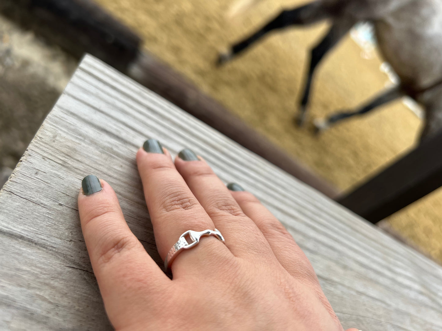 Sterling Silver - Snaffle Bit Ring