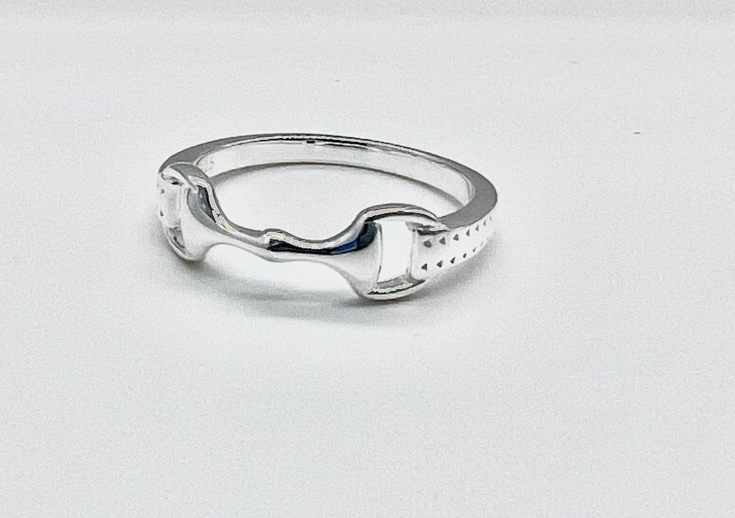 Sterling Silver - Snaffle Bit Ring