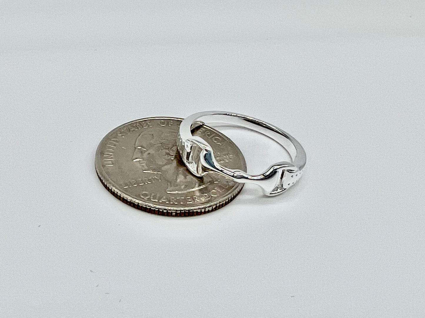 Sterling Silver - Snaffle Bit Ring