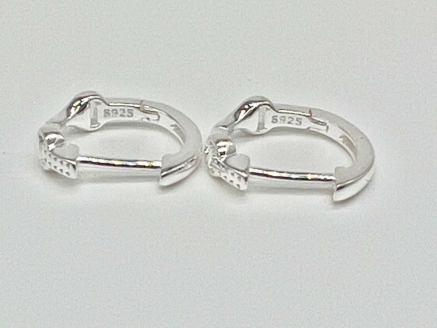 Sterling Silver - Snaffle Bit Hoop Earrings