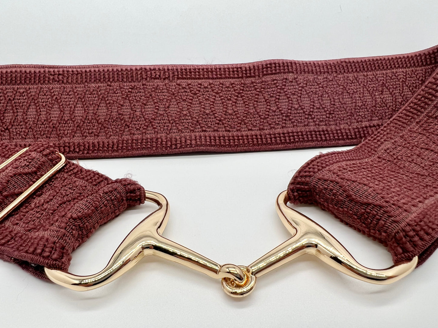 Deluxe Collection -Burnt Maroon Bit Belt