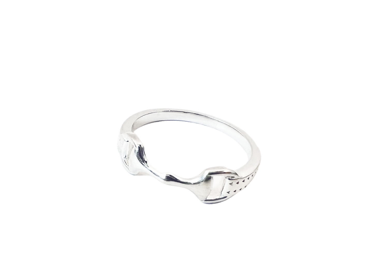 Sterling Silver - Snaffle Bit Ring