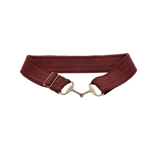 Deluxe Collection -Burnt Maroon Bit Belt