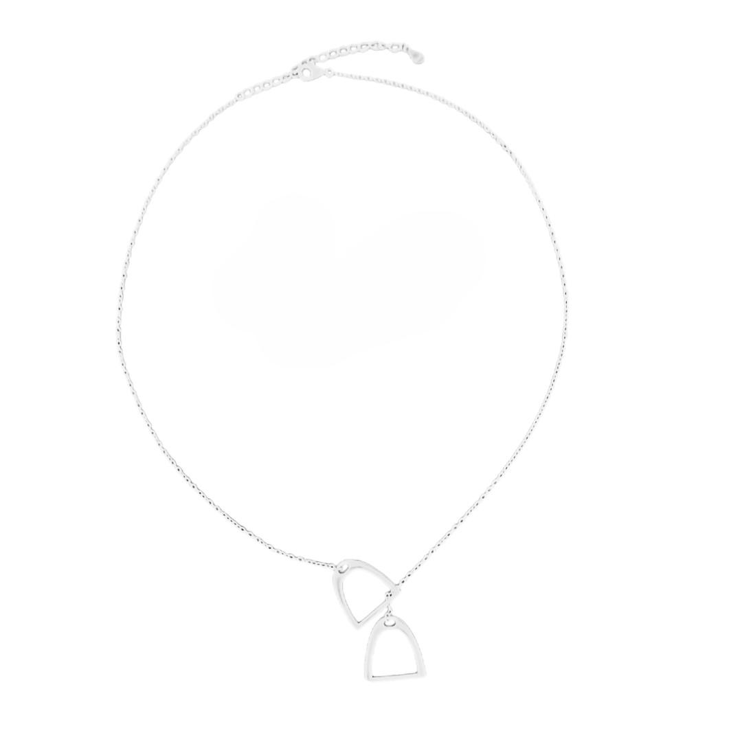 Sterling Silver - Stirrup Necklace